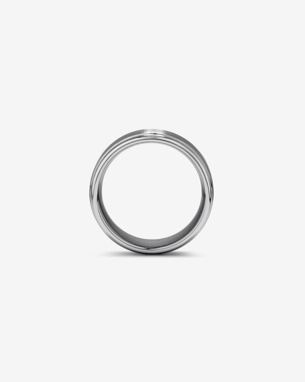 Men's Ring in Grey Sapphire Tungsten